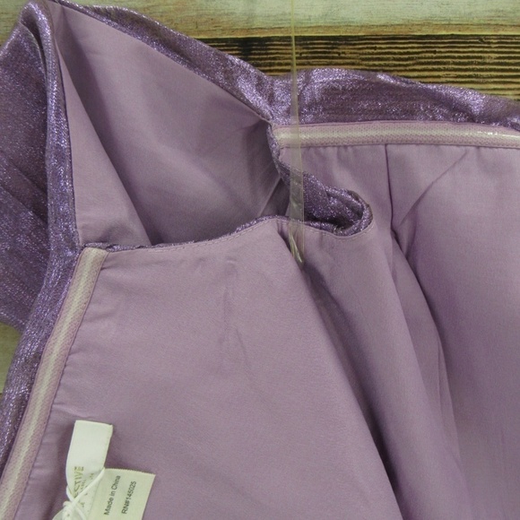 Collective The Label Metallic Purple Off Shoulder Dress 8 - Picture 15 of 16